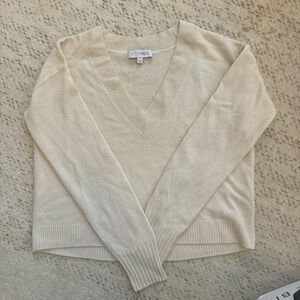 Never worn 100% cashmere intermix sweater V Neck